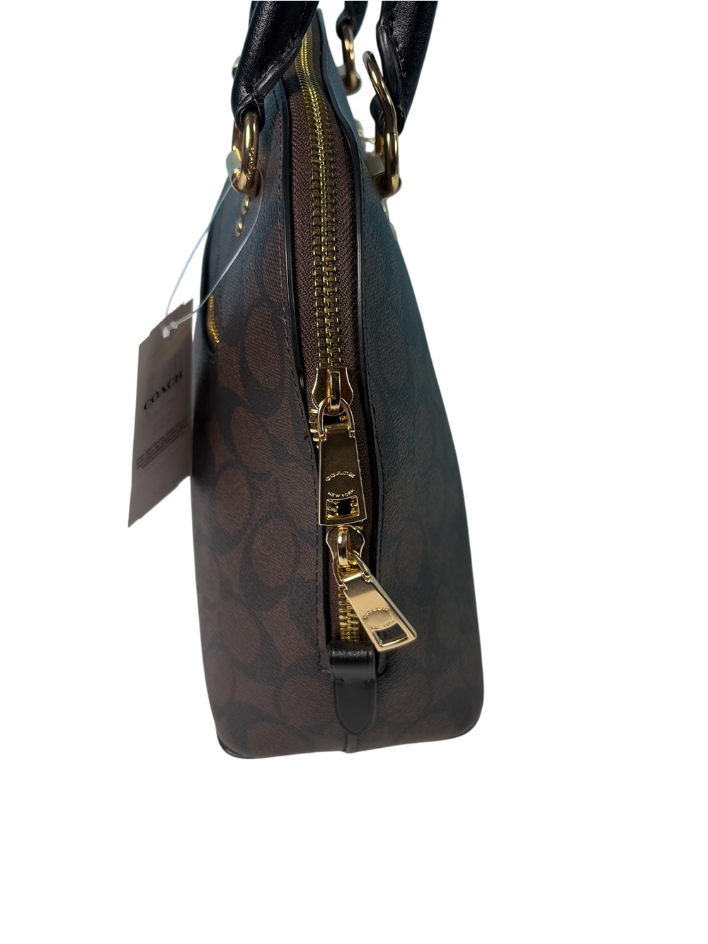 COACH 2558 KATY SATCHEL IN SIGNATURE BROWN/BLACK - Picture 2 of 10